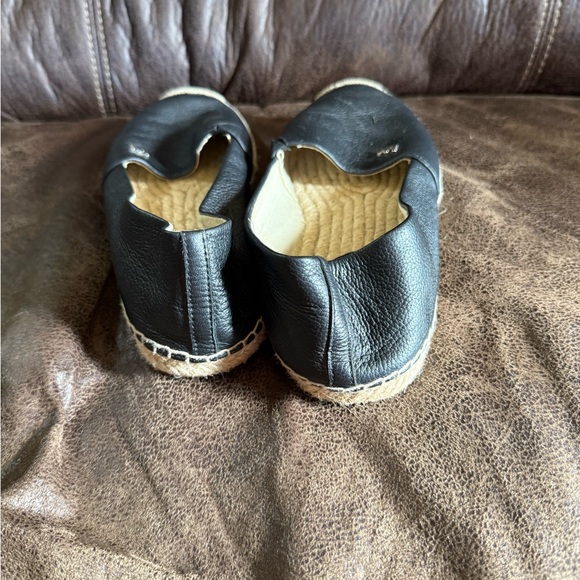 Michael Kors Black Leather Espadrille Flats Women’s Size 8.5M / 38.5M - Picture 9 of 12